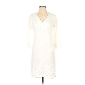 Athleta Linen Dress Casual Dress White Sz XS